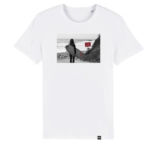 UP Surfboards - Danger white T-shirt