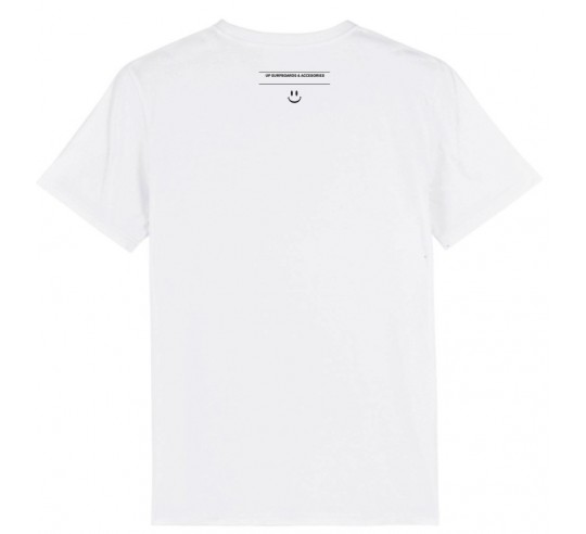 Camiseta UP Surfboards - Danger blanca