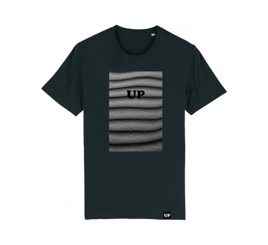 Camiseta UP Surfboards - Sand negra
